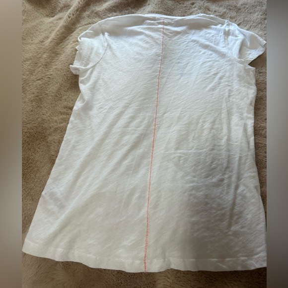 Sundry Classic La Joie White Tee Size 2 6/8 - Picture 4 of 5